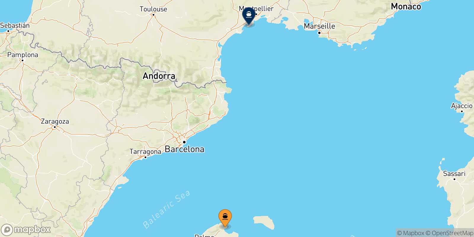 Mapa de la ruta Alcudia (Mallorca) Sete