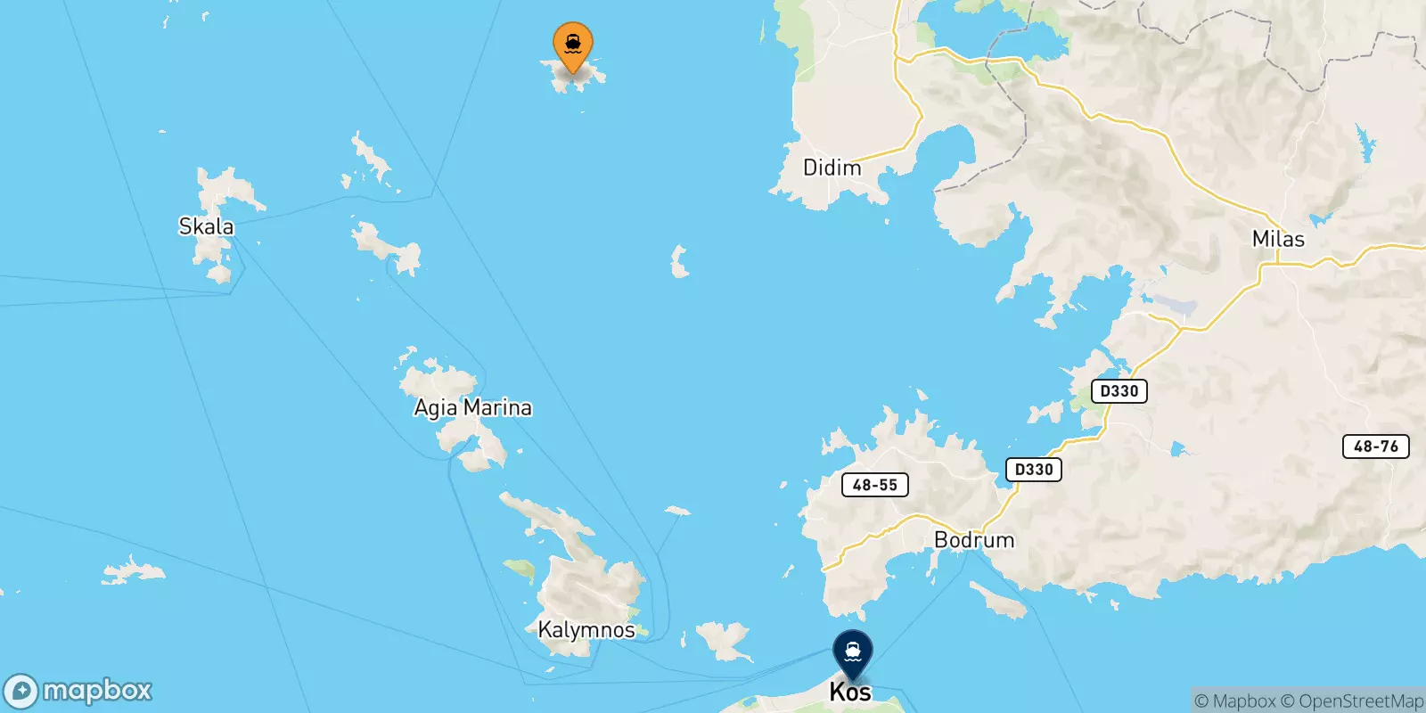 Ferries de Agathonisi a Kos