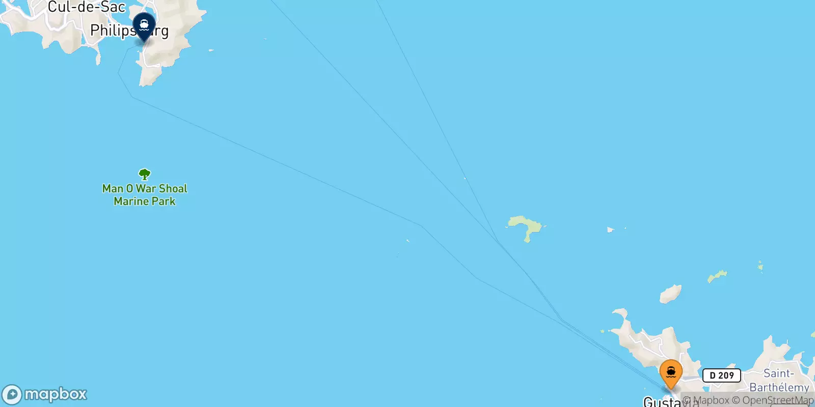 Ferries de Antillas Francesas a Países Bajos