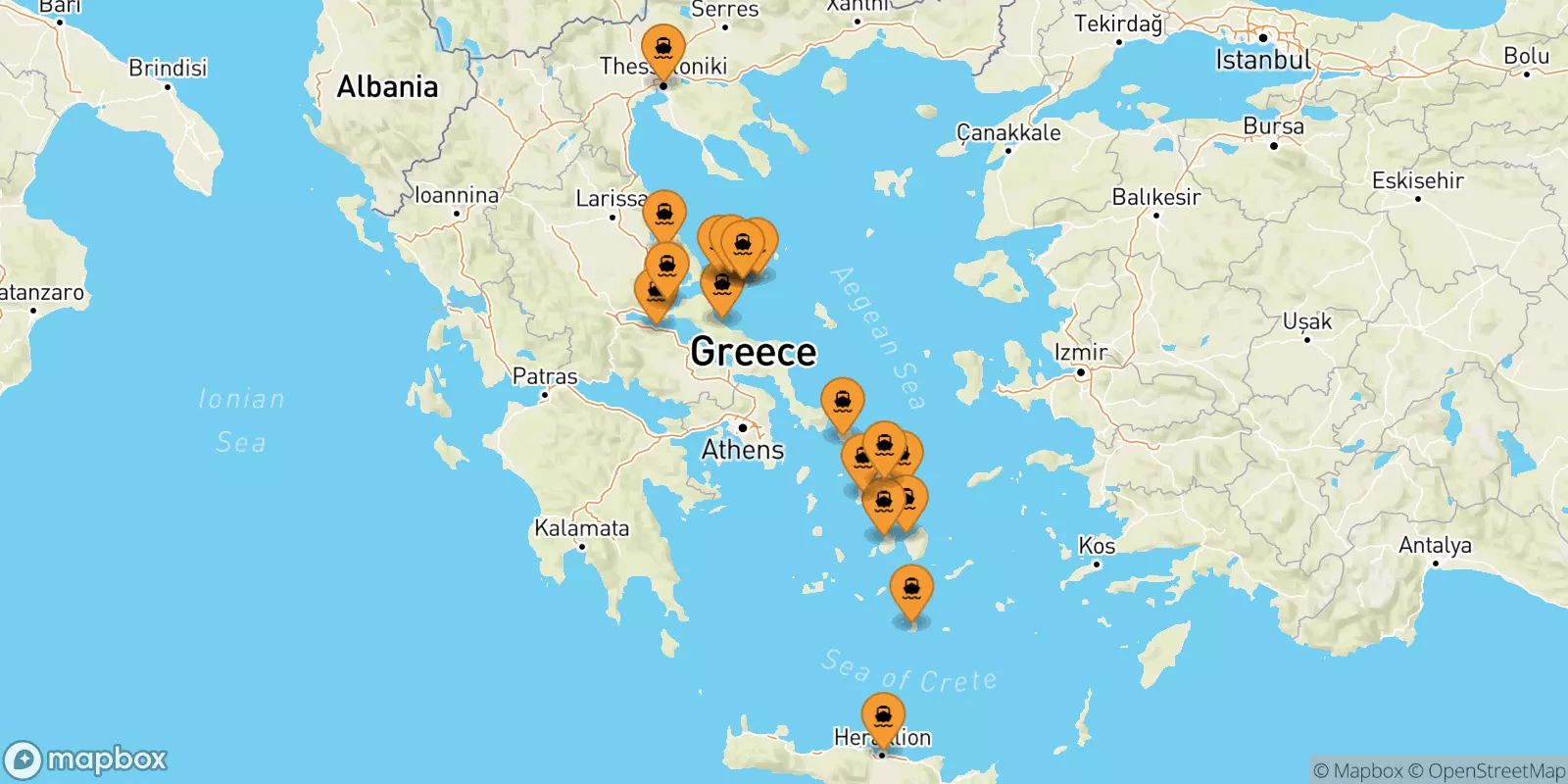 Ferries de Grecia a Islas Espóradas