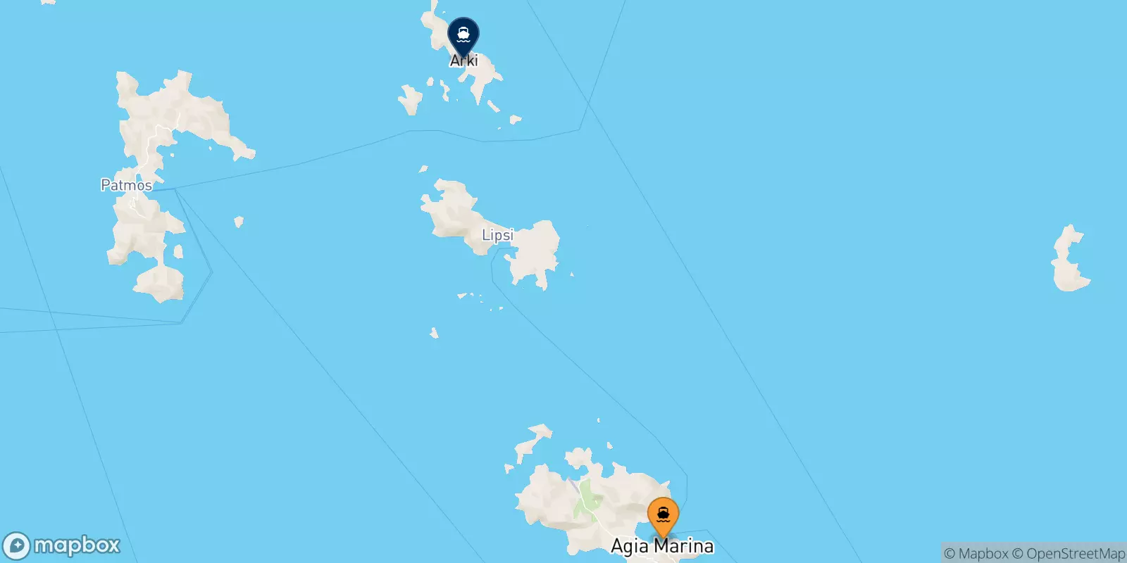 Ferries de Leros a Arkyi