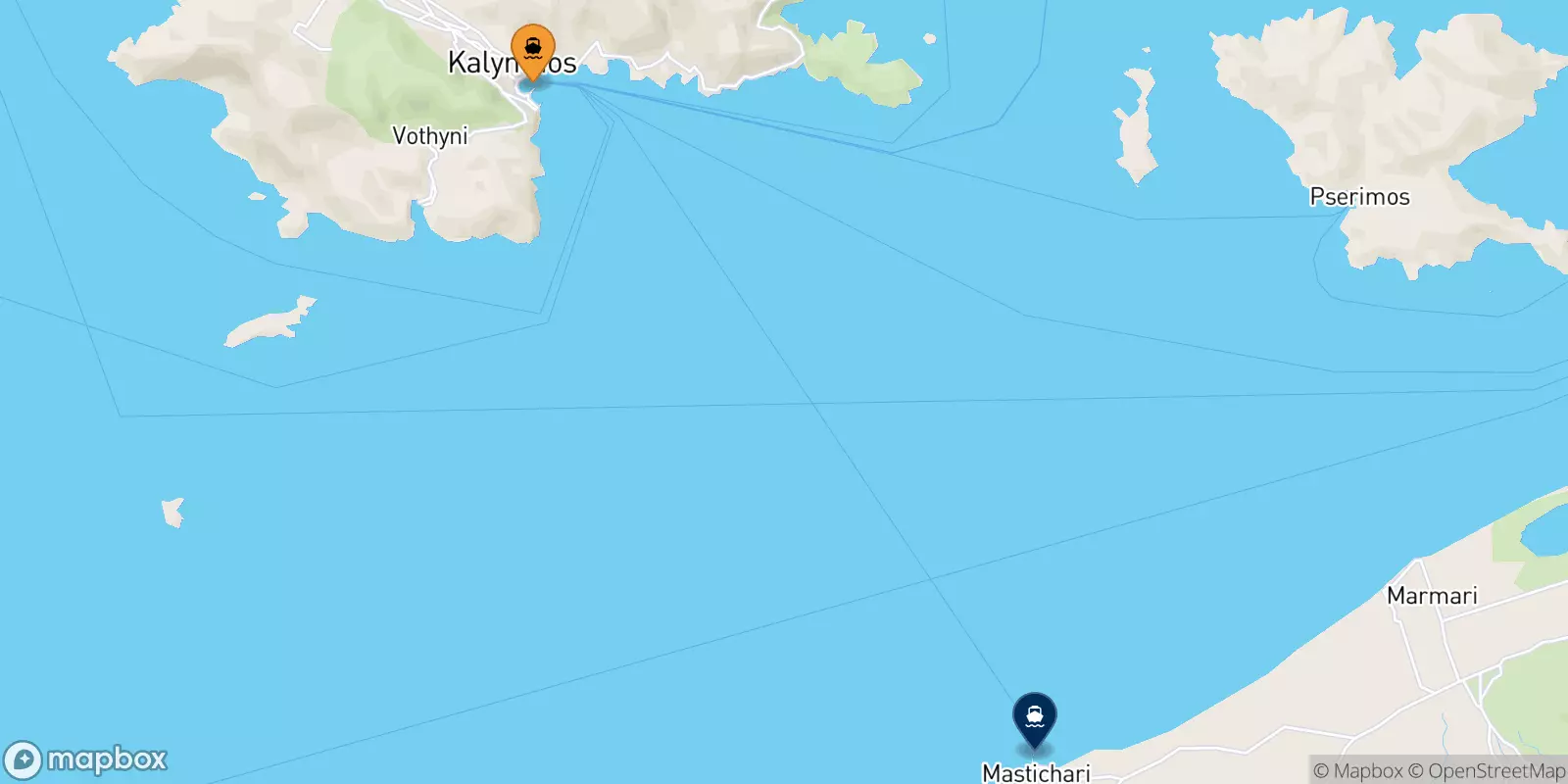 Ferries de Kalymnos a Pserimos