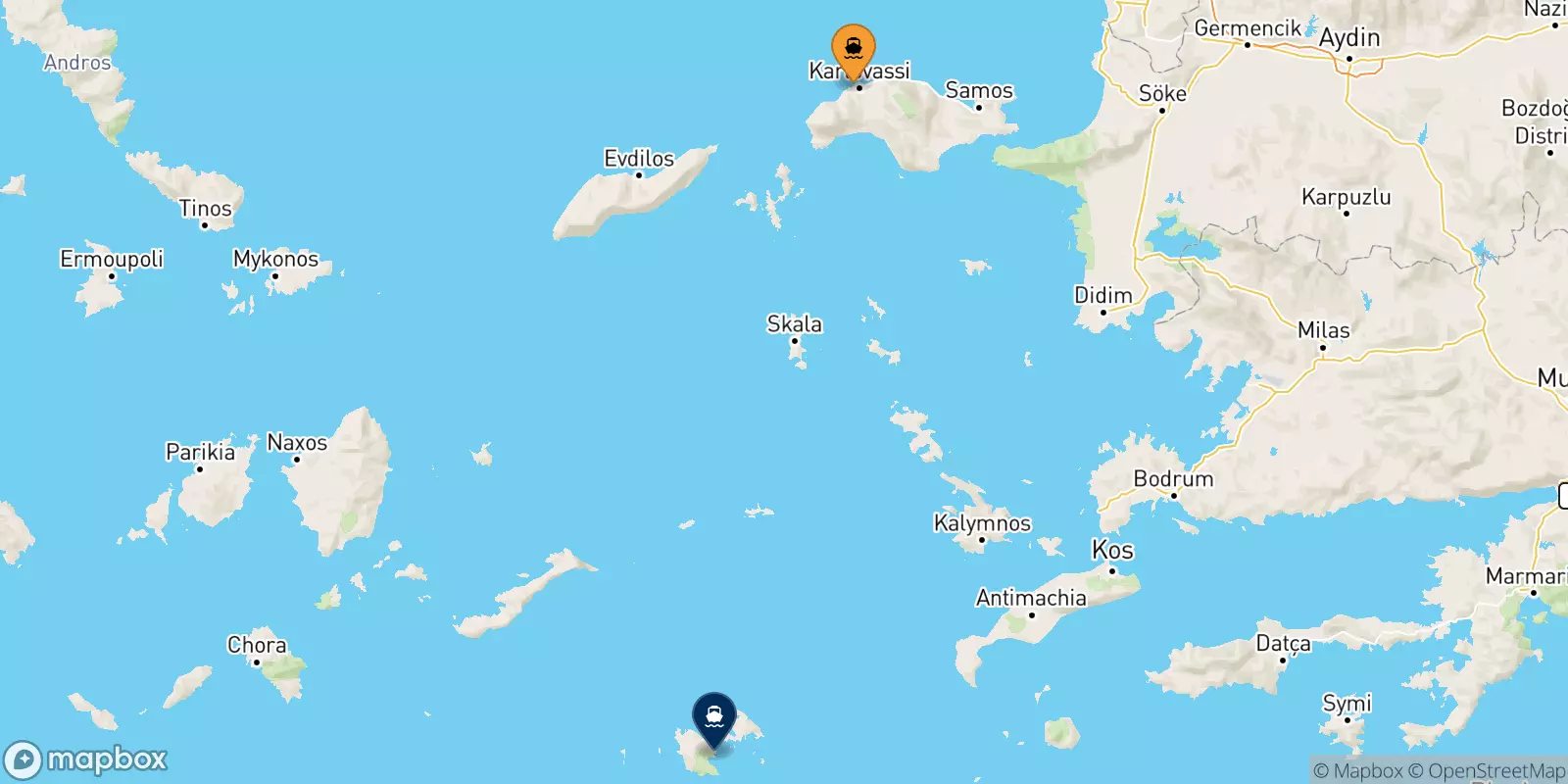 Ferries de Islas Del Egeo a Astipalea