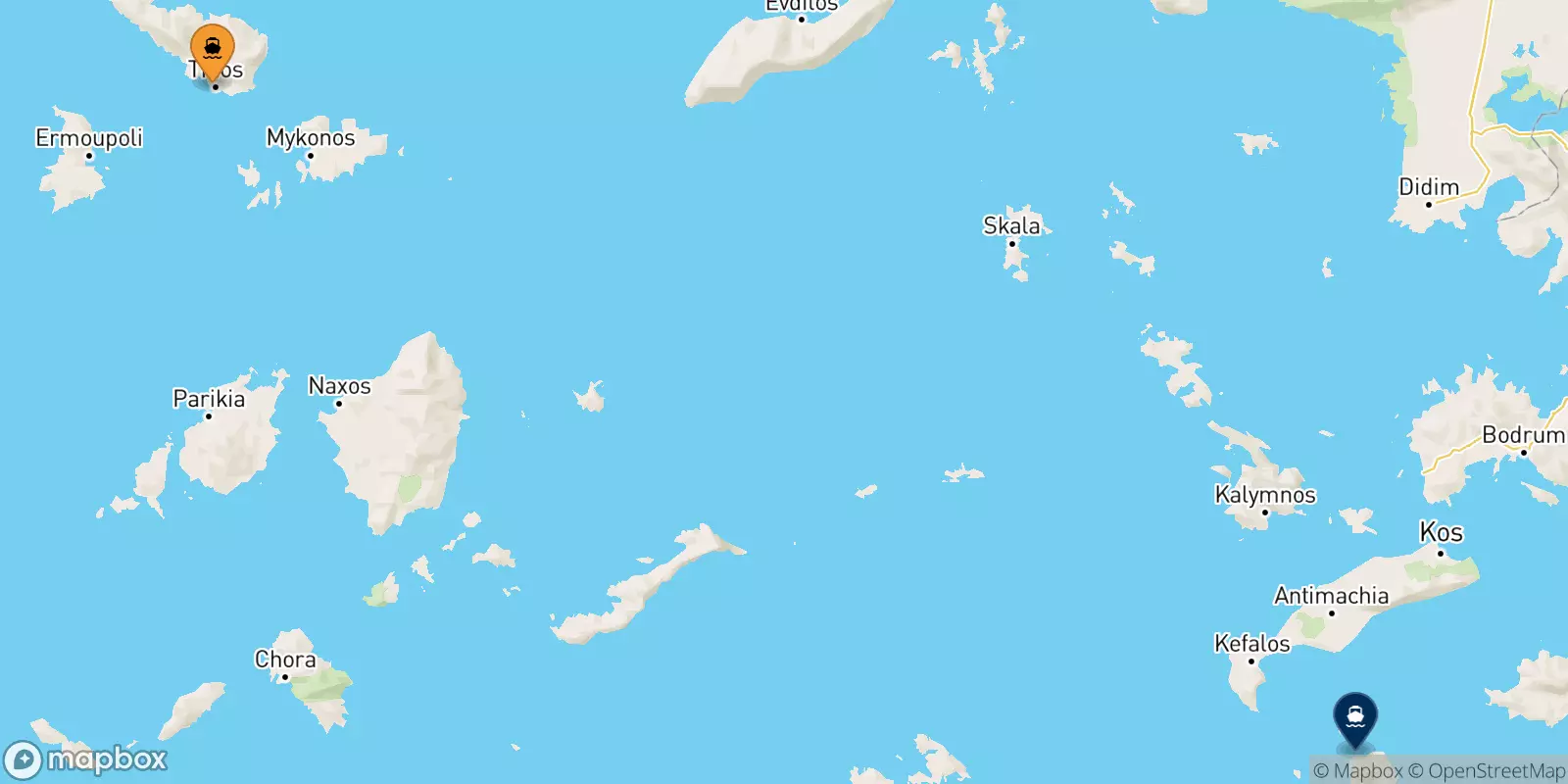 Ferries de Tinos a Nisyros