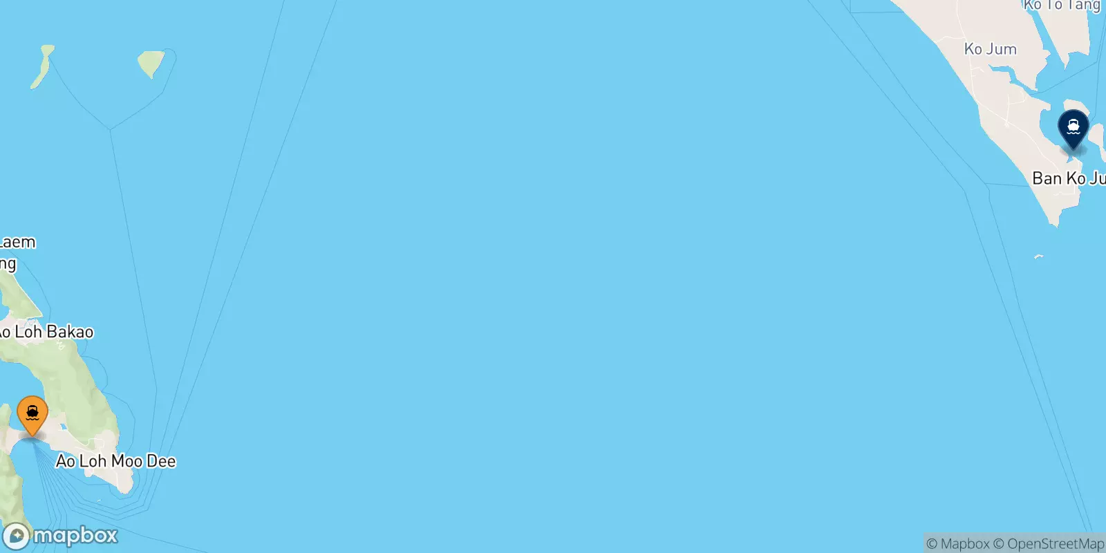 Ferries de Islas Phi Phi a Koh Jum